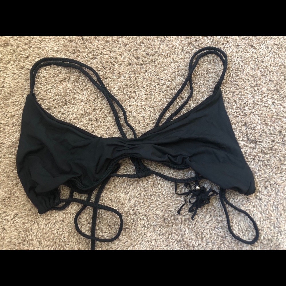 black bikini top